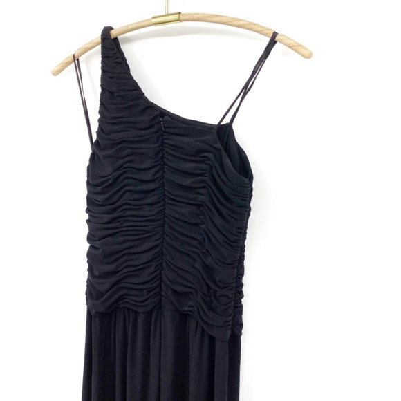 Adrianna Papell Black One Houlder Jumpsuit 8 - Picture 6 of 9